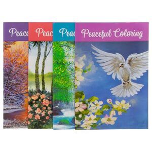 Sunflower Garden Designs of Faith Peaceful Coloring 4 Book Set